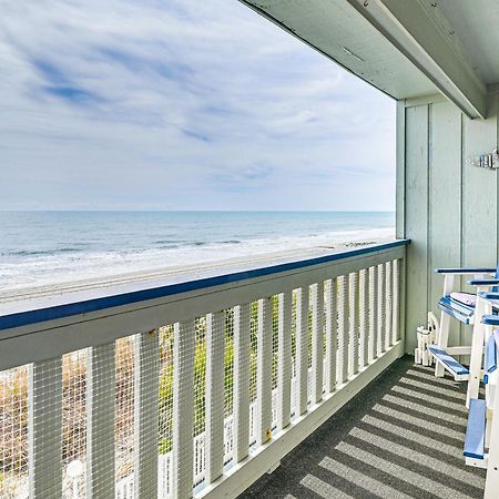 On-The-Beach Escape Oceanfront In Surfside! Миртл-Бич Экстерьер фото